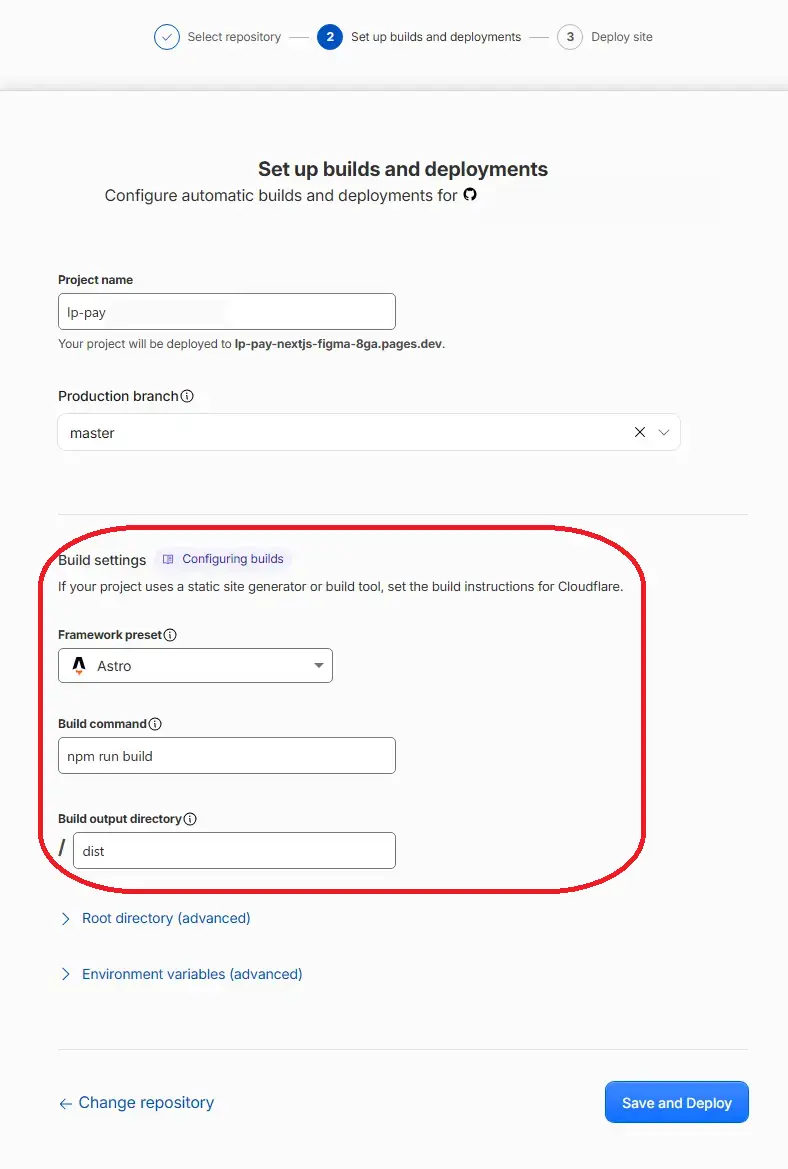 Cloudflare Pagesでデプロイが成功した画面